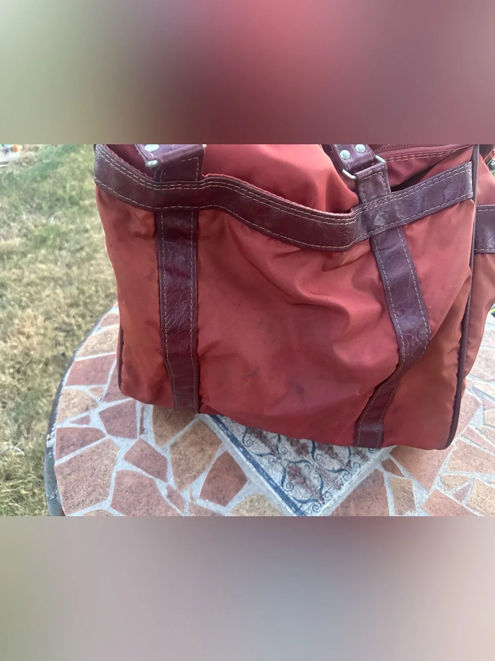 Title:Vintage Samsonite Silhouette II Burnt-Orange  Bag – Retro Travel Tote